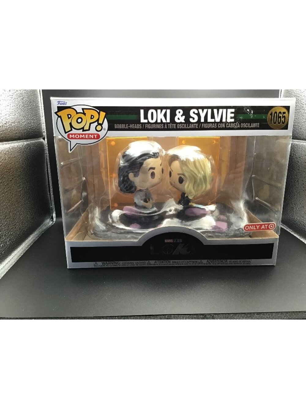 Funko Pop Moments Marvel Loki and Sylvie #1065 Target Exclusive w/Pop Protector
